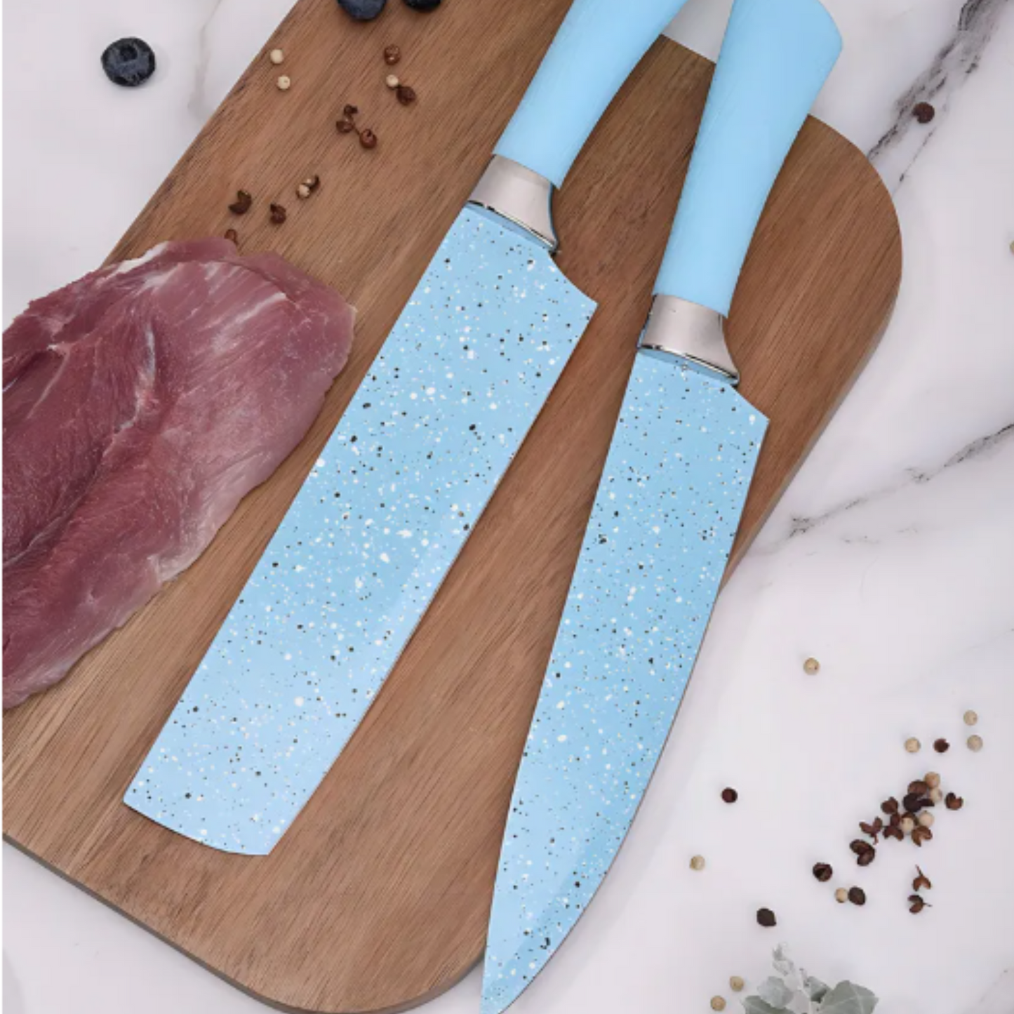 Set de Cuchillos 6 Piezas Azules