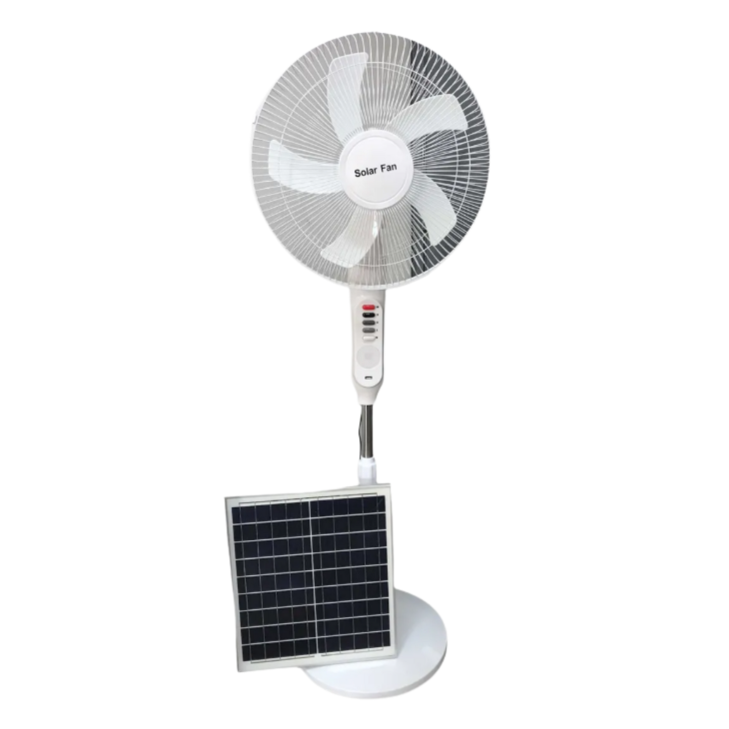 Ventilador Solar de Pie con luz