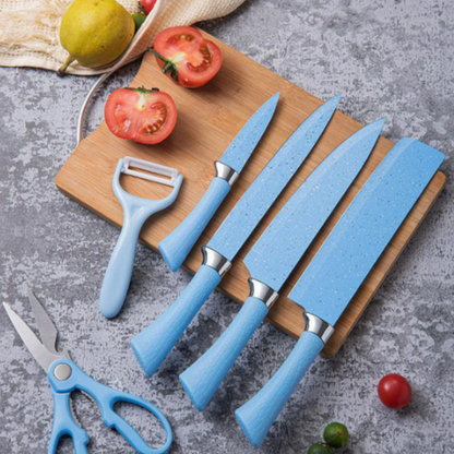 Set de Cuchillos 6 Piezas Azules