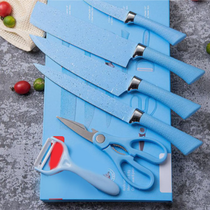 Set de Cuchillos 6 Piezas Azules