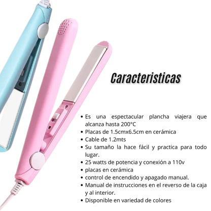 Plancha para cabello viajera (mini)