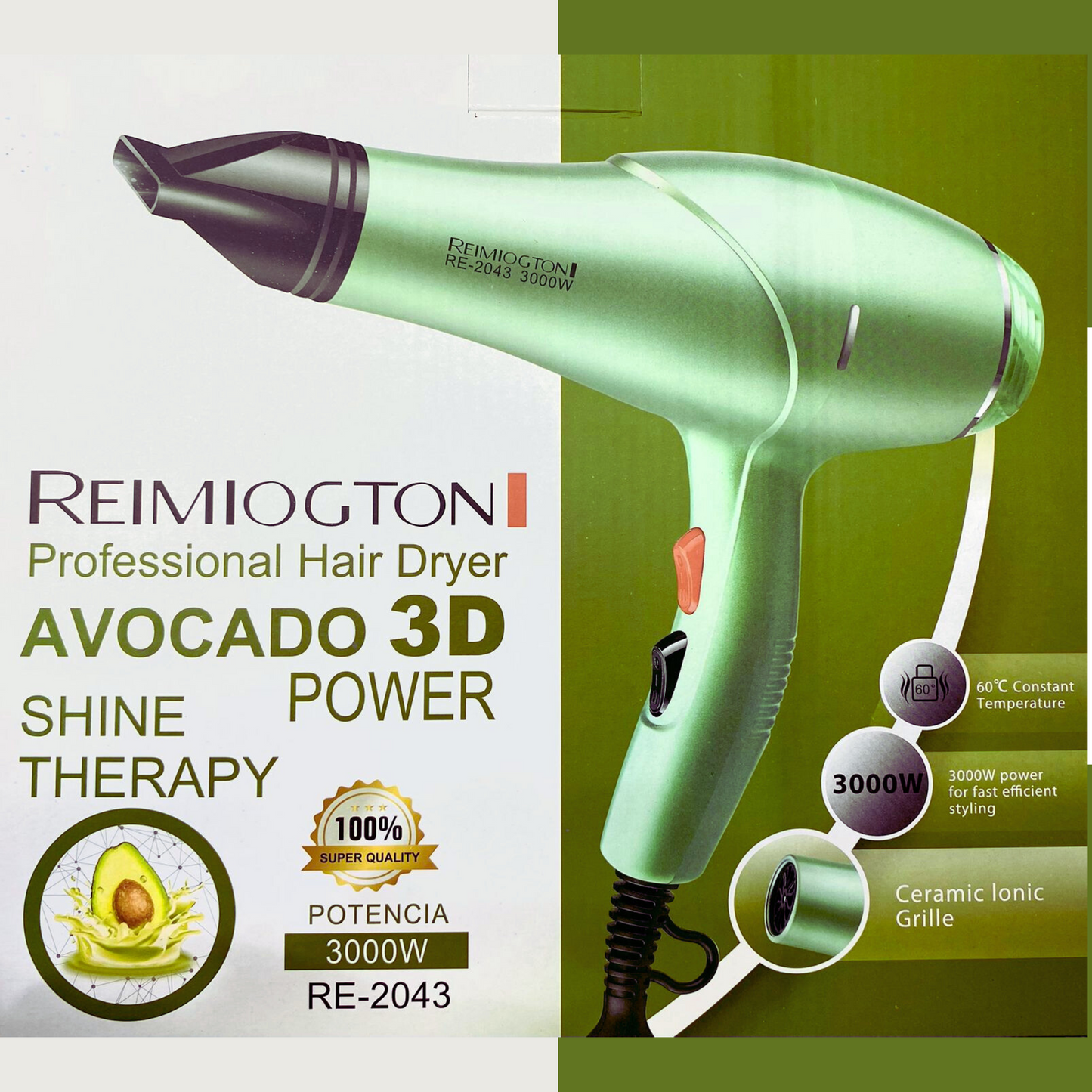 Secador de cabello Aguacate - 2043
