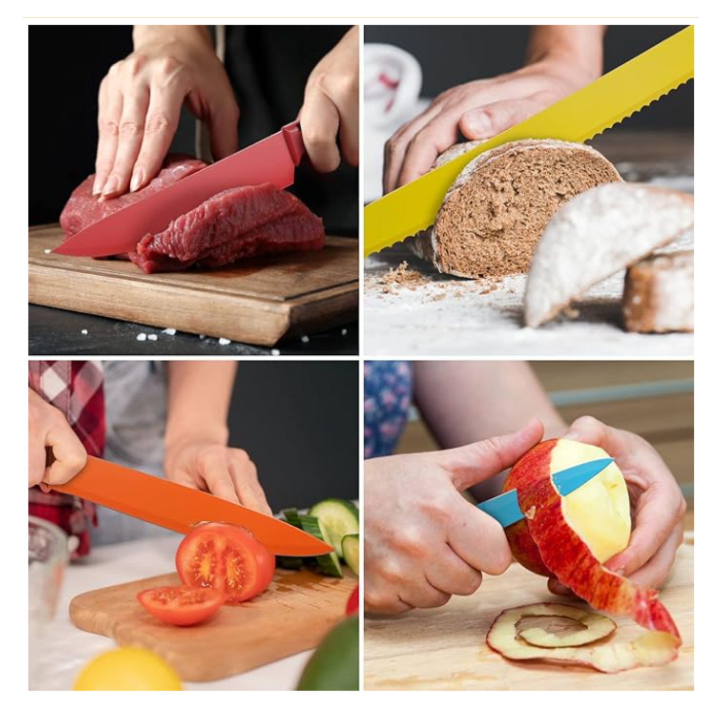 Set de Cuchillos 6 piezas coloridos