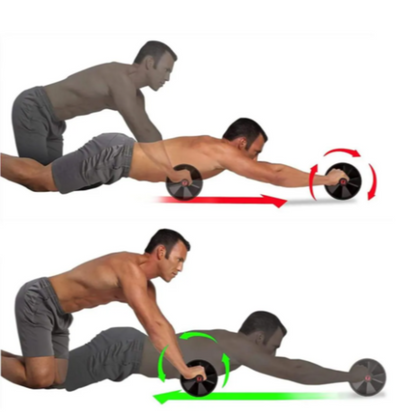 Rueda para abdominales doble