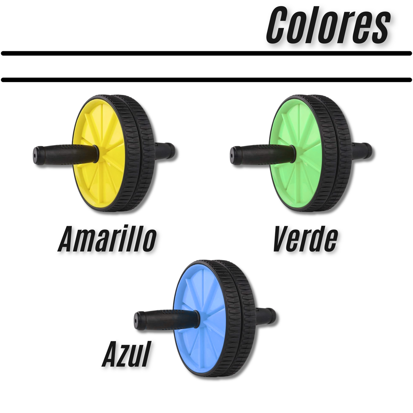 Rueda para abdominales doble