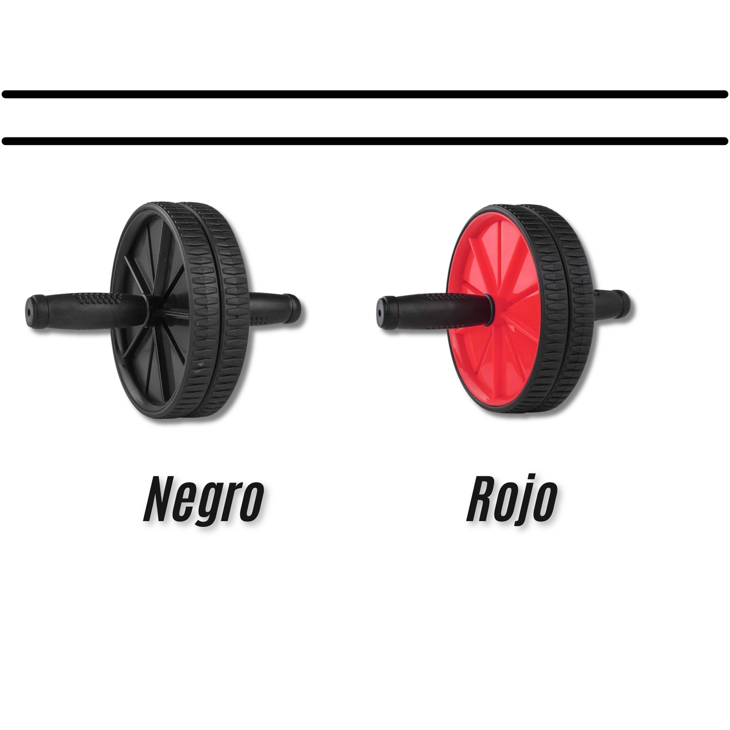 Rueda para abdominales doble