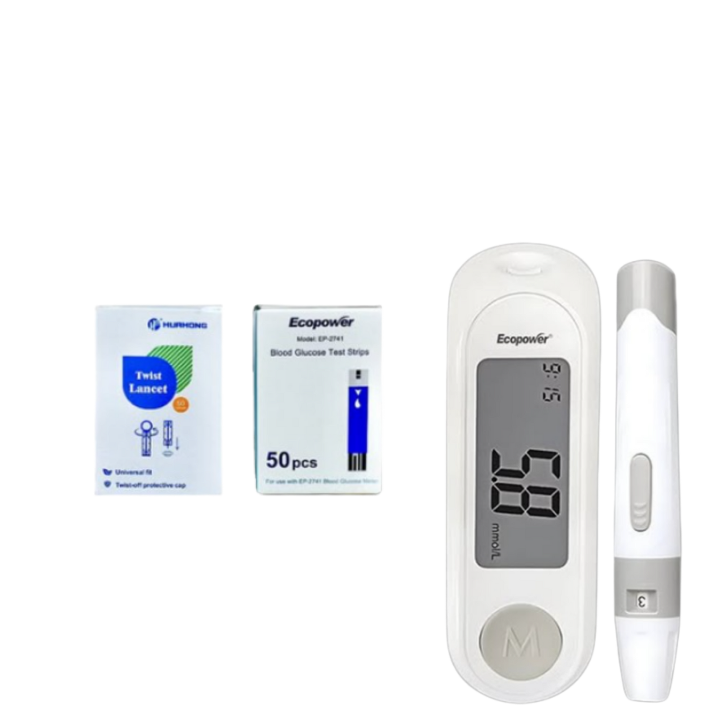 Kit Monitor De Glucosa En Sangre
