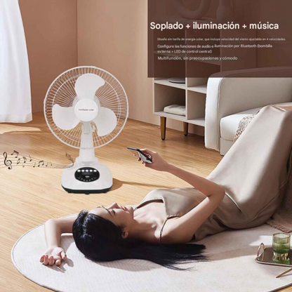 Ventilador Solar con Parlante
