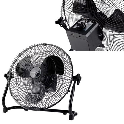 Ventilador de pedestal solar