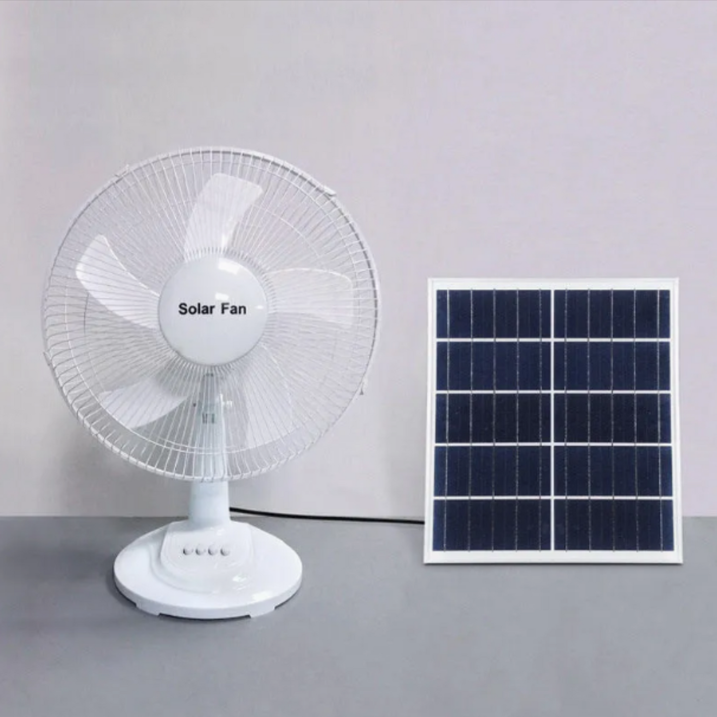 Ventilador Solar Blanco