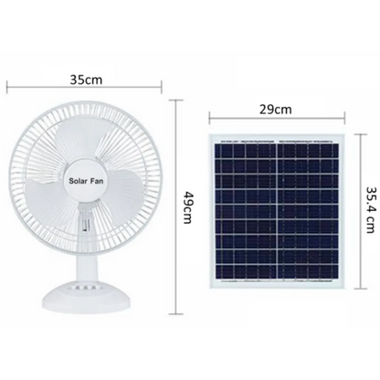 Ventilador Solar Blanco