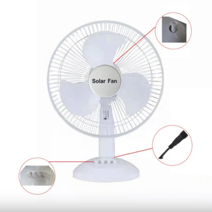 Ventilador Solar Blanco