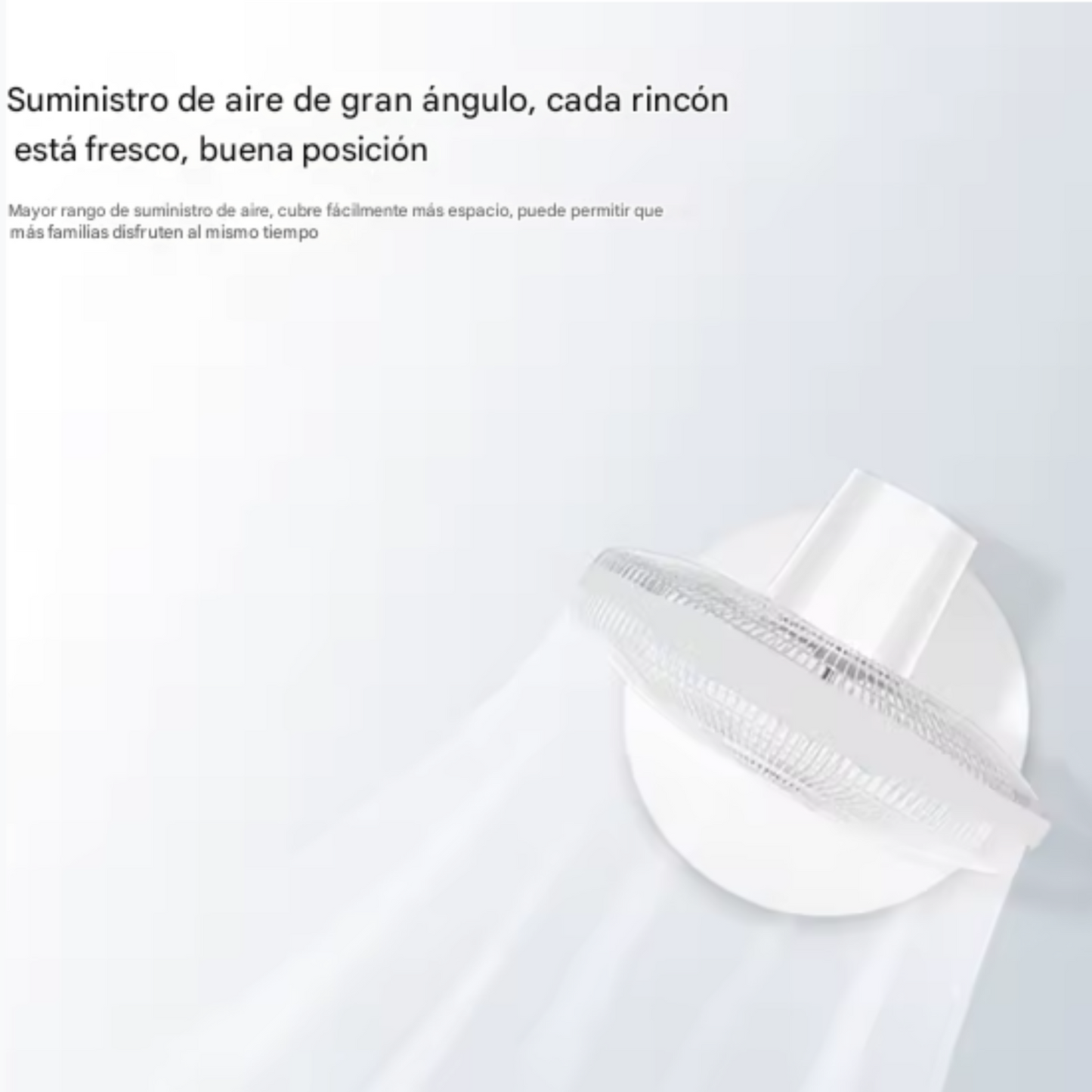 Ventilador Solar de Pie con luz