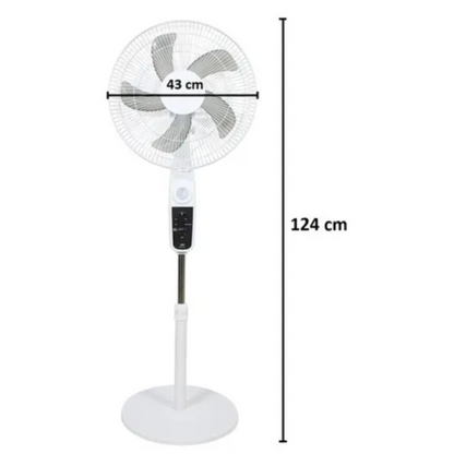 Ventilador De Piso Portátil Panel Solar
