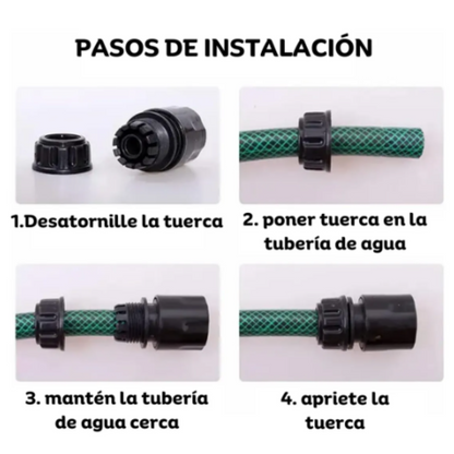 Boquilla Ahorradora Alta Presión Para Manguera Jardín Y Auto