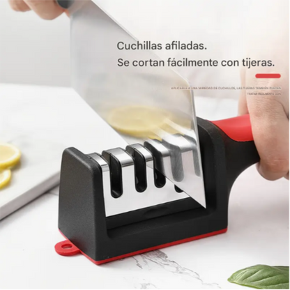 Afilador de cuchillos profesional de 4 fases