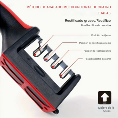Afilador de cuchillos profesional de 4 fases