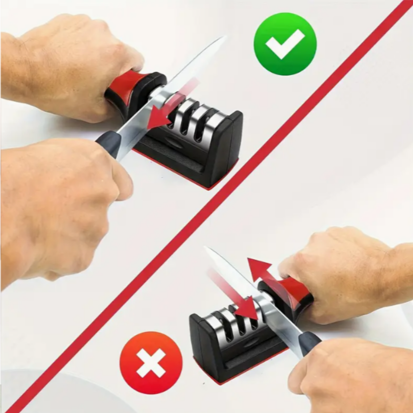 Afilador de cuchillos profesional de 4 fases