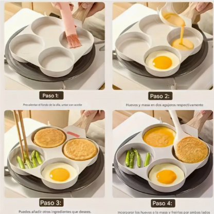 Mini Sartén De 4 Tazas Para Huevos