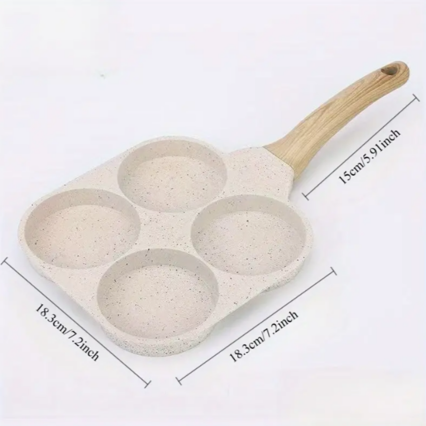 Mini Sartén De 4 Tazas Para Huevos