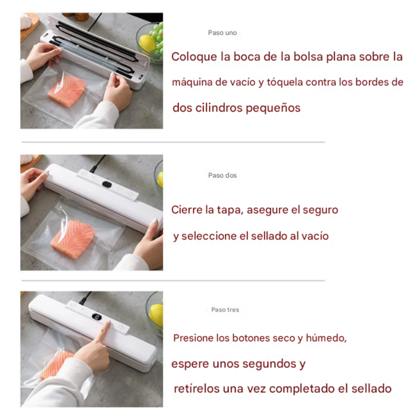 Selladora de alimentos al vacío Vacuum