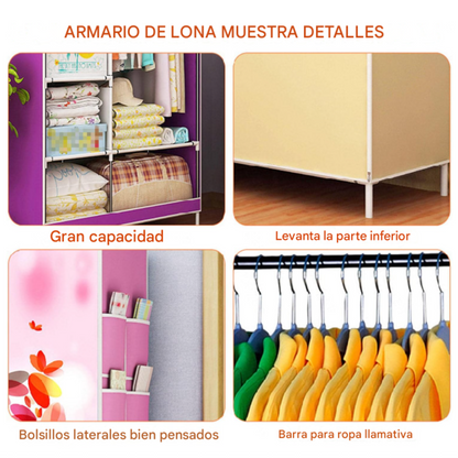 Armario armable con estampado pequeño