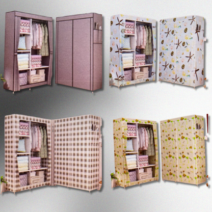 Armario armable con 6 estantes