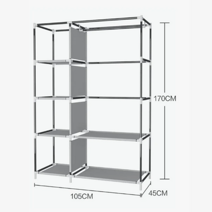 Closet De Tela Armable 6 Estantes
