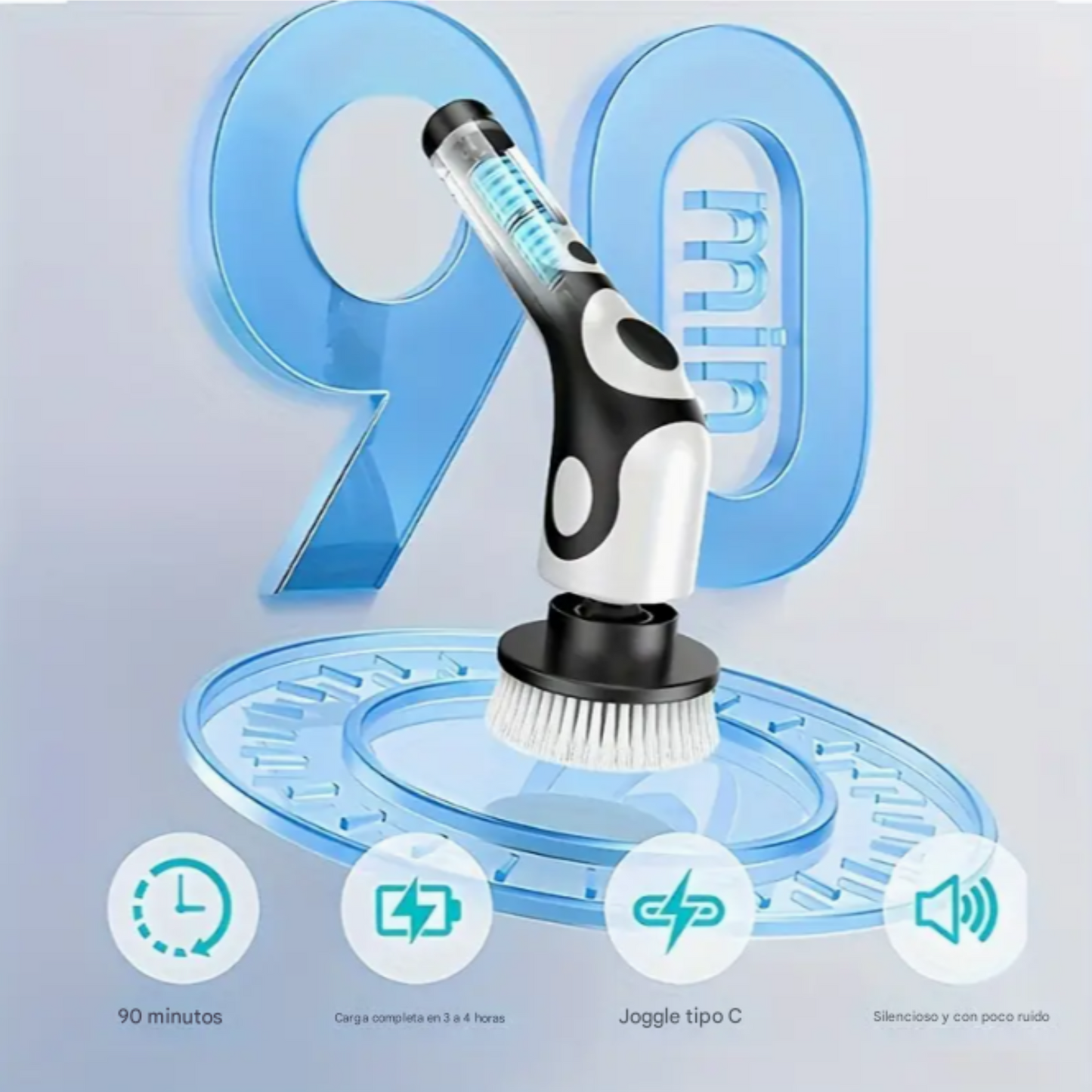 Cepillo Limpiador Multifuncional Eléctrico 9 en 1