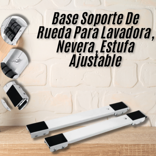 Base Soporte De Rueda Para Lavadora, Nevera, Estufa Ajustable