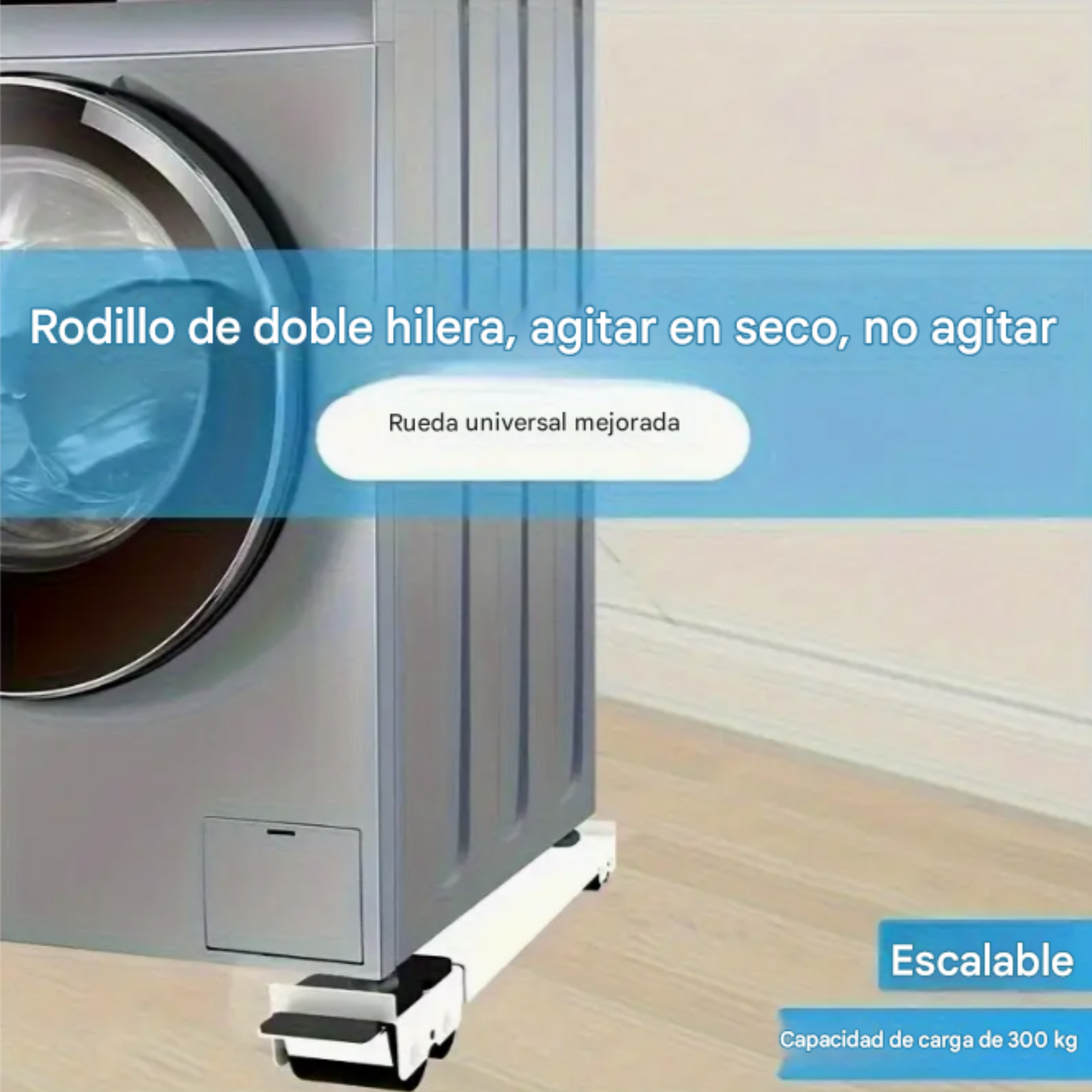 Base Soporte De Rueda Para Lavadora, Nevera, Estufa Ajustable