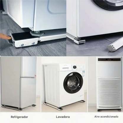 Base Soporte De Rueda Para Lavadora, Nevera, Estufa Ajustable