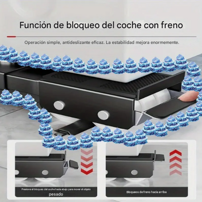 Base Soporte De Rueda Para Lavadora, Nevera, Estufa Ajustable