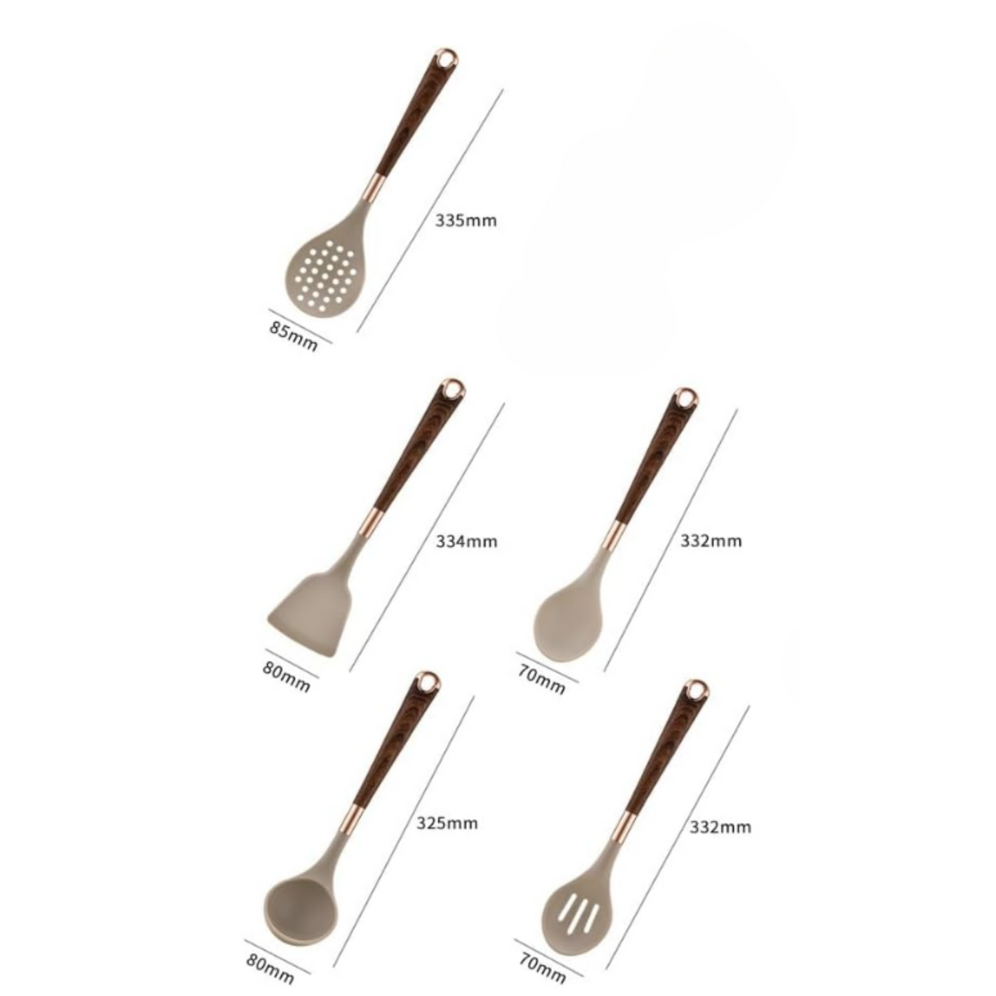 Set Utensilios de Cocina en Silicona 6 Piezas