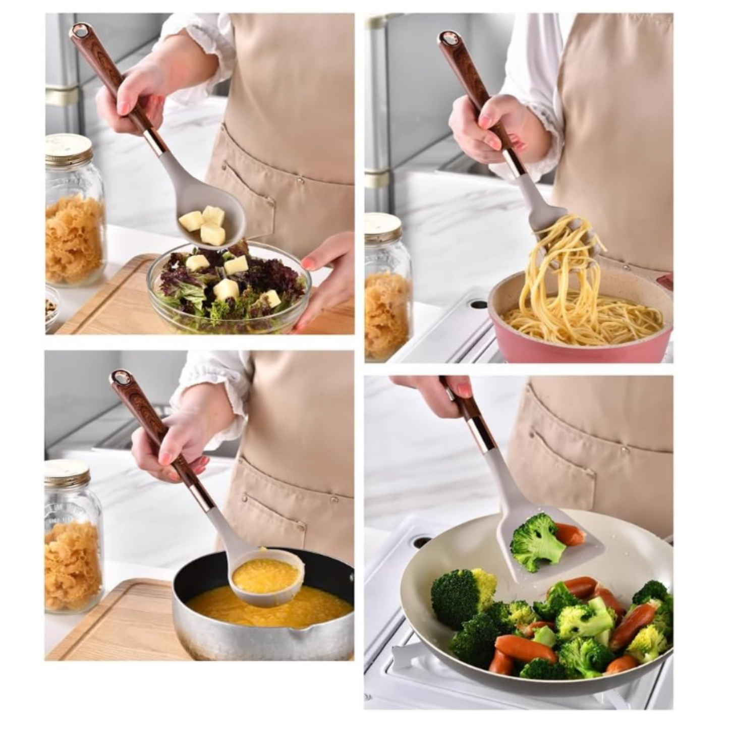 Set Utensilios de Cocina en Silicona 6 Piezas