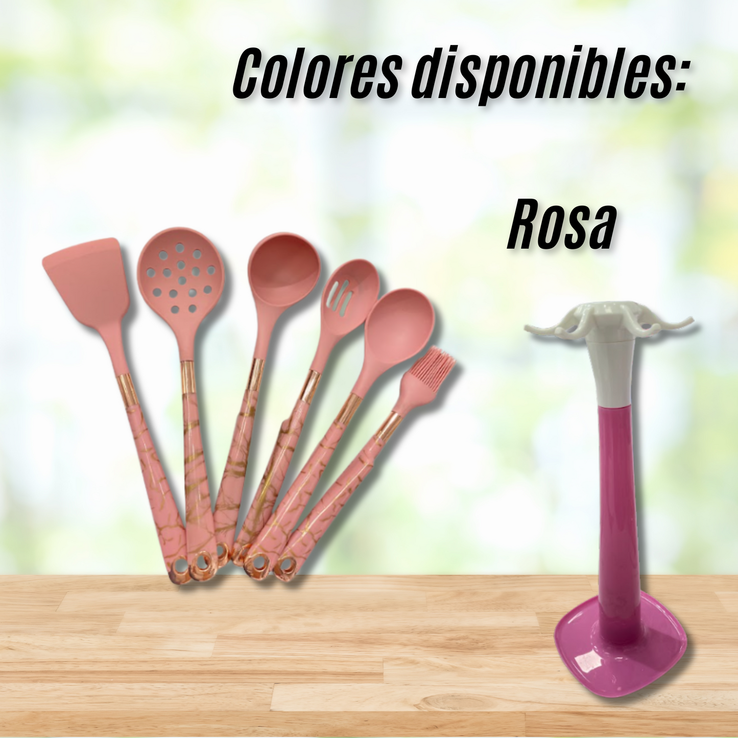 Set Utensilios de Cocina en Silicona 6 Piezas