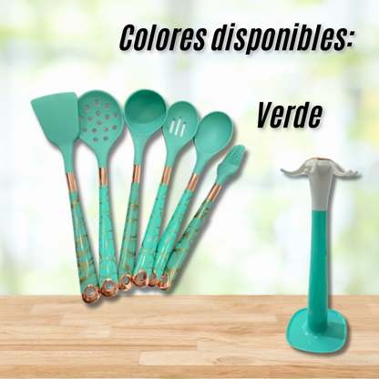 Set Utensilios de Cocina en Silicona 6 Piezas