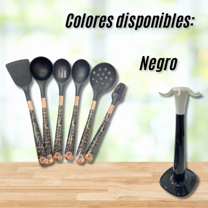 Set Utensilios de Cocina en Silicona 6 Piezas