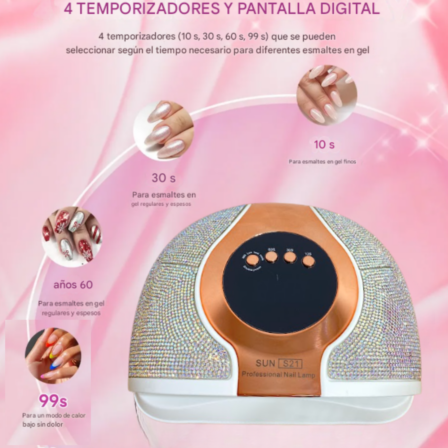 Lampara led uñas y pies - S21