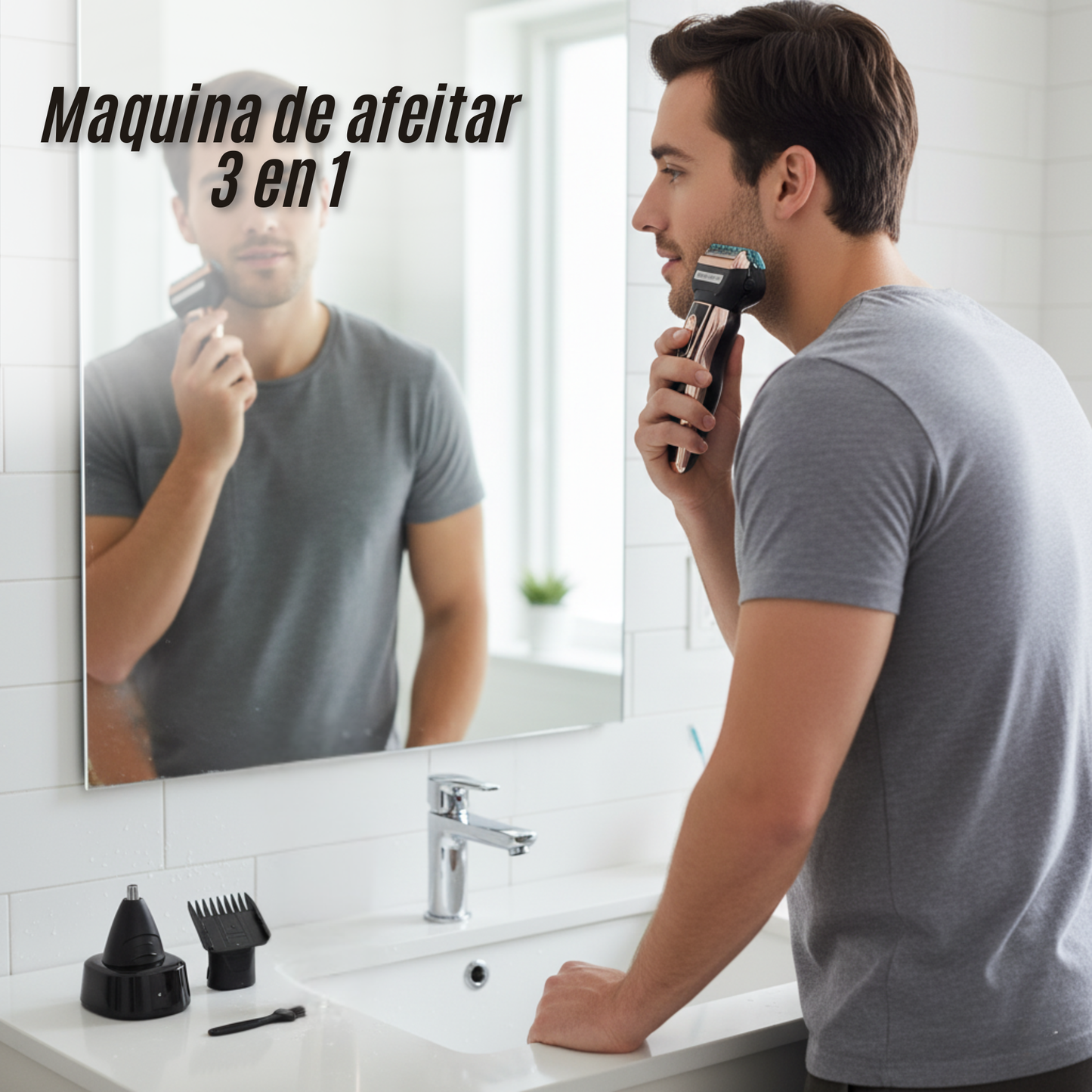 Maquina de afeitar 3 en 1