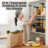 Kit De 7 Organizadores Herméticos De Cocina Para Alimentos