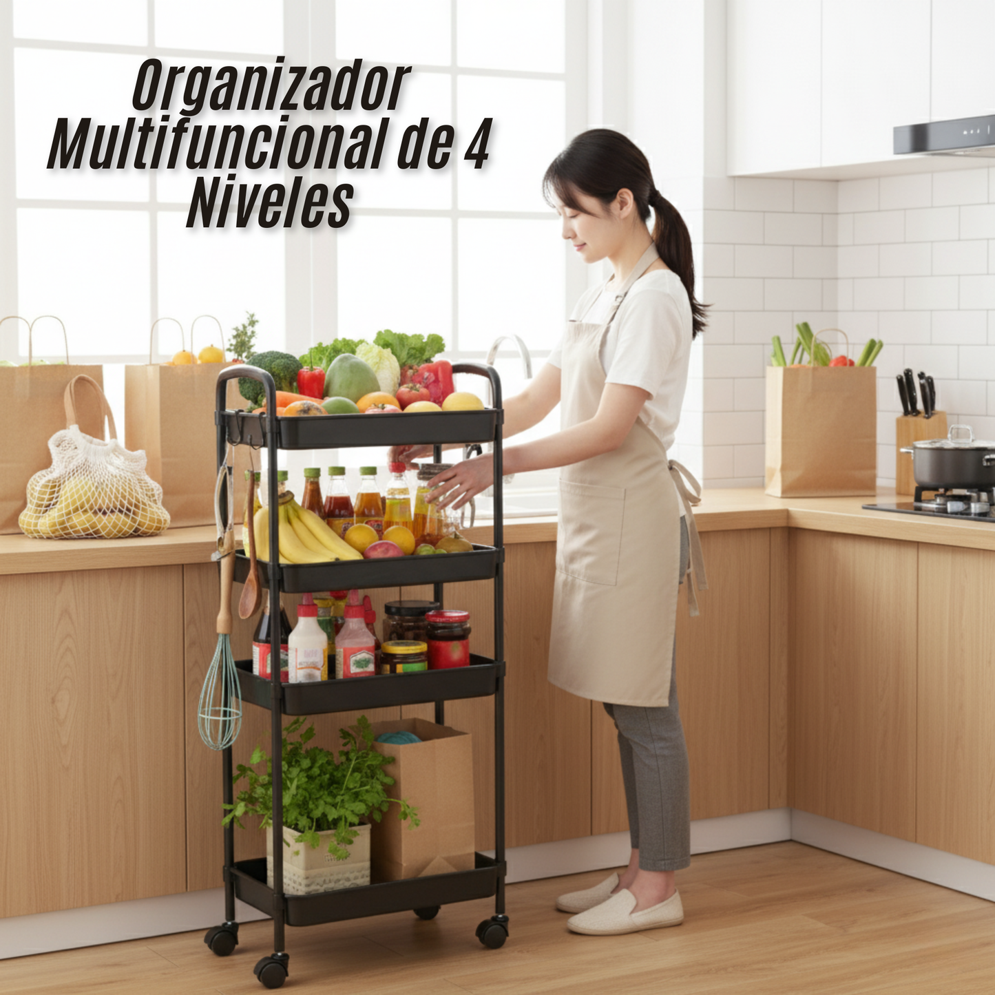 Organizador Multifuncional de 4 Niveles