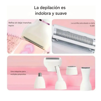 Maquina depiladora 5 en 1 portátil