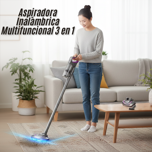 Aspiradora Inalámbrica Multifuncional 3 en 1