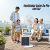 Ventilador Solar de Pie con luz