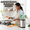 Cubiertero Giratorio De Acero Con Divisiones