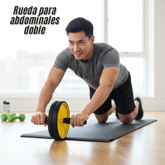 Rueda para abdominales doble