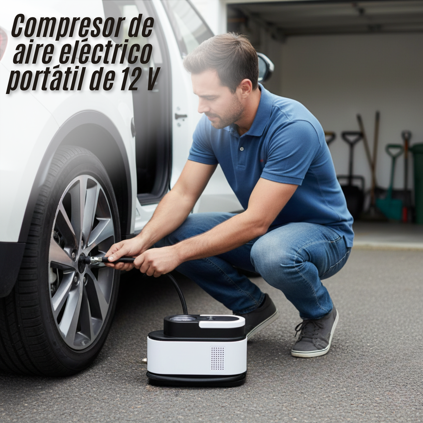 Compresor de aire eléctrico portátil de 12 V