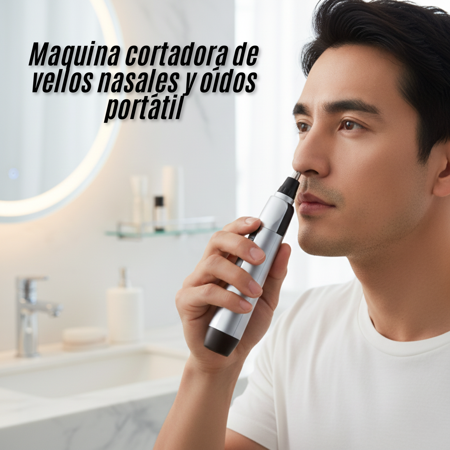 Maquina cortadora de vellos nasales y oídos portátil