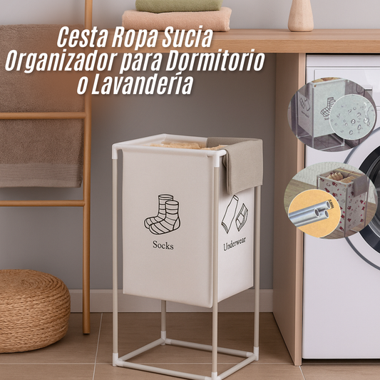 Cesta Ropa Sucia Organizador para Dormitorio o Lavandería